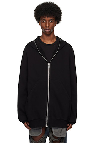 Black Porterville Jumbo Gimp Hoodie by Rick Owens DRKSHDW on Black Porterville Jumbo Gimp Hoodie by Rick Owens DRKSHDW on