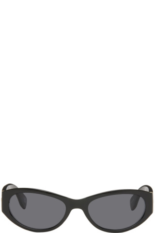 【関税込み】Le Specs ブラック Polydisco サングラス Le Specs: ブラック Polywrap サングラス | SSENSE 日本