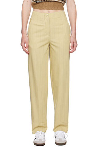 【関税込み】GANNI ベージュ Suiting トラウザーズ GANNIのベージュ Suiting トラウザーズがセール中
