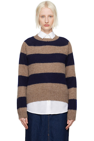 Yacht Club Stripe Sweater - Natural Combo