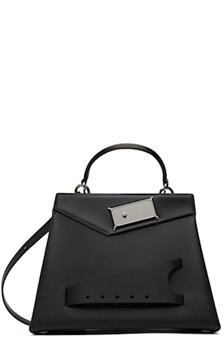 Maison Margiela: Black Snatched Small Bag | SSENSE