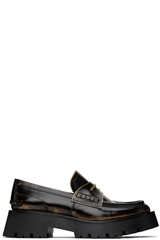 Alexander Wang ☆ブラウンCarter ミッドヒール ラグ ローファー Alexander Wangのブラウン Carter ミッドヒール ラグ ローファー