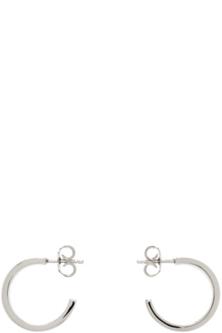 【MM6 MAISON MARGIELA】SILVER NEW NUMERICAL LOGO EARINGS Silver New Numerical Logo Earrings by MM6 Maison Margiela on