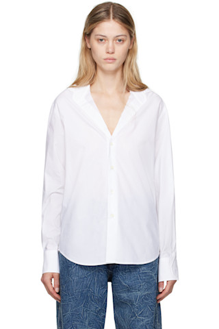 MM6 Maison Margielaのホワイト ボタン シャツがセール中