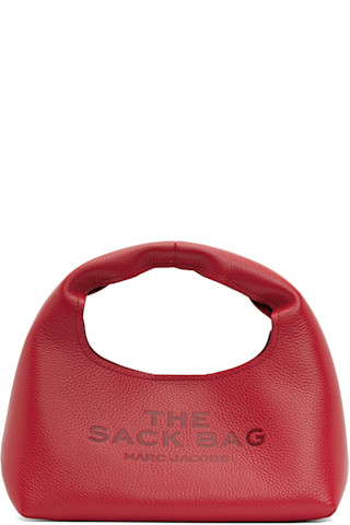 Marc Jacobs レッド The Mini Sack トートバッグ Marc Jacobs: レッド The Mini Sack トートバッグ | SSENSE 日本