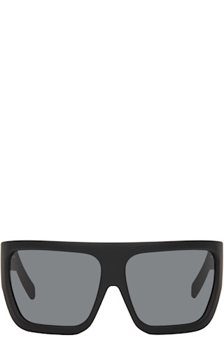 【関税込み】Rick Owens ブラック Porterville Davis サングラス Black Porterville Davis Sunglasses by Rick Owens on Sale
