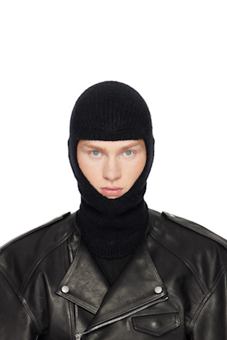 【関税＆送料込み】Rick Owens Porterville Balaclava Brown Porterville Alpaca Knit Skull Balaclava by Rick Owens