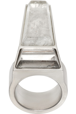 【Rick Owens】ブロンズ Porterville Crystal Pyramid リング 242232M147011_1.jpg