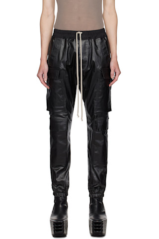 パンツ rickowens larry cargo pants 48 Larry Cargo Joggers in Black/Pearl – SVRN