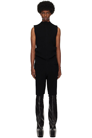 리크 오웬스 블랙 포터빌 헤드온 재킷