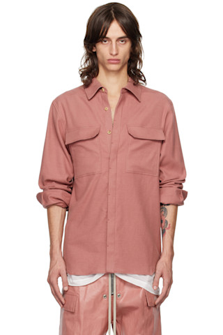 【関税込み】Rick Owens ピンク Porterville Double Tシャツ 242232M192012_1.jpg