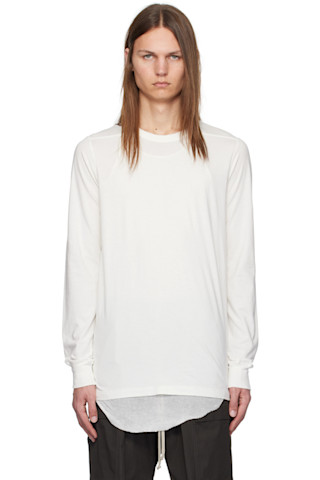 【関税込み】Rick Owens グレー Porterville Level 長袖Tシャツ 242232M213058_1.jpg