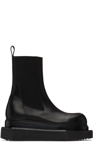 Black Porterville Beatle Turbo Cyclops Chelsea Boots by Rick Black Porterville Beatle Turbo Cyclops Chelsea Boots by Rick