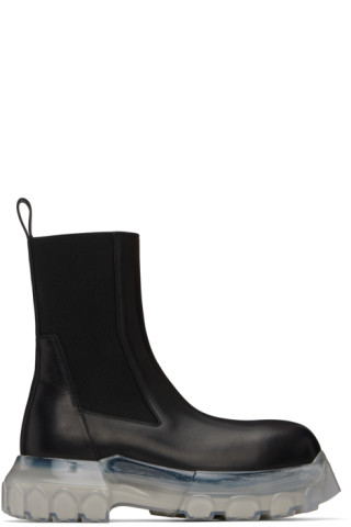 Black Porterville Beatle Bozo Tractor Boots by Rick Owens on Black Porterville Beatle Bozo Tractor Boots by Rick Owens on