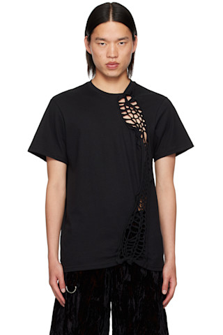 Collina Strada>>>クルーネック クロップド T シャツ 242236M213001_1.jpg