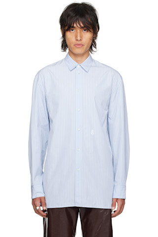 Jil Sander: ブルー Thursday シャツ | SSENSE 日本 Jil Sander: ブルー Thursday シャツ | SSENSE 日本