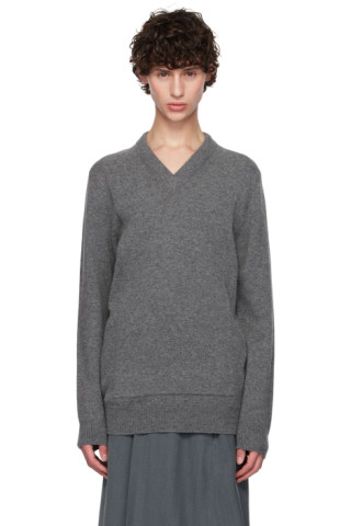 JIL SANDER Vネック長袖ニット 中古・古着通販】JIL SANDER (ジルサンダー) Vネックカシミヤ