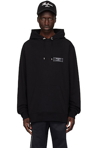 【関税込み】Balmain ブラック Pierre Balmain フーディ Balmainのブラック Pierre Balmain フーディがセール中