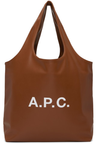 Tote Leather Ninon - Aubergine main image 1