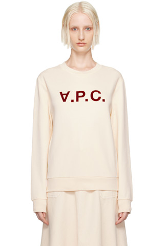 【関税込み】A.P.C. オフホワイト Willy スウェットシャツ A.P.C.のオフホワイト Standard Grand V.P.C スウェットシャツが