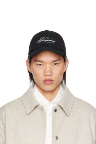 Black JJJJound Edition 'Hôtel Souvenirs' Cap by A.P.C. on Sale