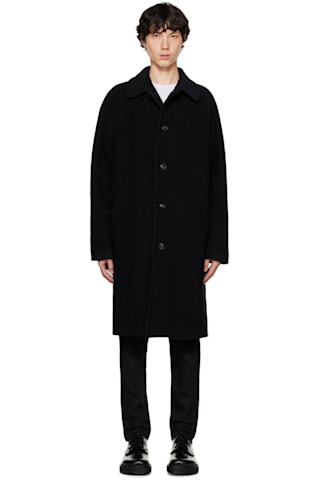 A.P.C.: Black Gaston Coat | SSENSE A.P.C.: Black Gaston Coat | SSENSE