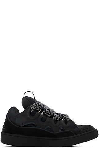【関税込み】Lanvin SSENSE限定 ブラック Curb スニーカー SSENSE Exclusive Black Curb Sneakers by Lanvin on Sale