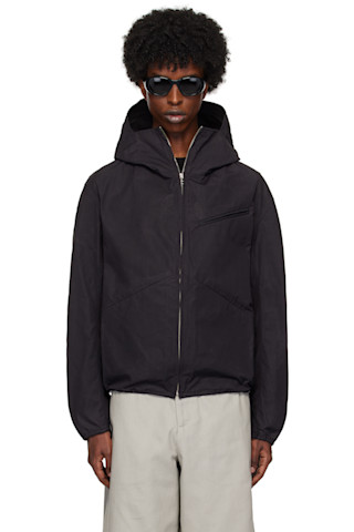 Galilee-By-Sea: Black Terrace Anorak | SSENSE Galilee-By-Sea: Black Terrace Anorak | SSENSE