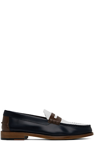 Navy Lido Loafers by Paul Smith on Sale