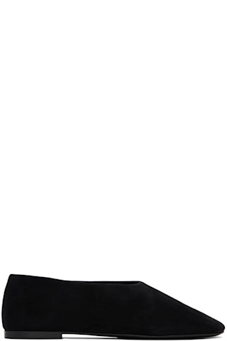 Proenza Schouler ブラック フラットシューズ Proenza Schouler Glove Slippers in Slick Nappa - Black