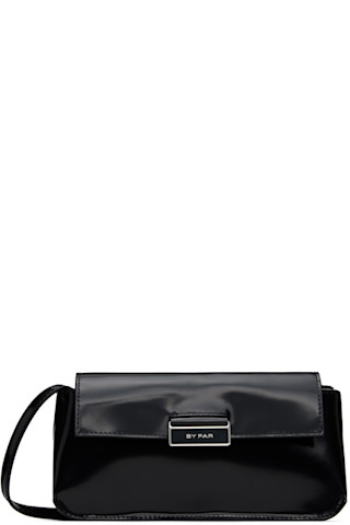 Black Tilda Semi Patent Leather Bag by BY FAR on Sale - Main Image