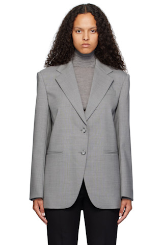 アウターその他 SPORTMAX Woman Blazer Grey 2422046012600 002 242301F057001_1.jpg