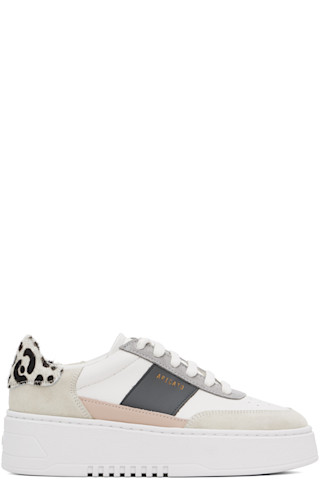ぐりごり White & Gray Orbit Vintage Sneakers by Axel Arigato on Sale