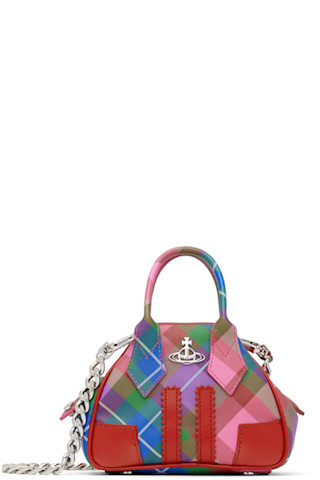 Vivienne Westwood / マルチカラー ミニ Yasmine チェーンバッグ Multicolor Mini Yasmine Chain Bag by Vivienne Westwood on Sale