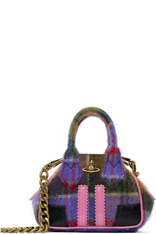 Multicolor Mini Yasmine Chain Bag by Vivienne Westwood on Sale Multicolor Mini Yasmine Chain Bag by Vivienne Westwood on Sale