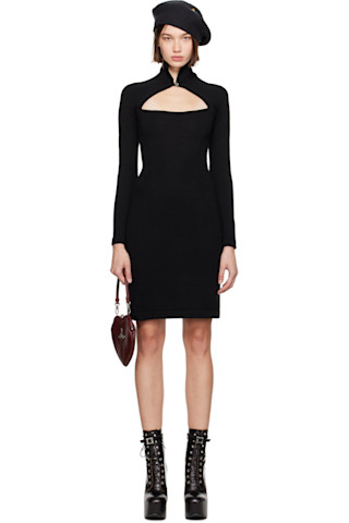 Vivienne Westwood: Black Pamela Minidress | SSENSE Vivienne Westwood: Black Pamela Minidress | SSENSE