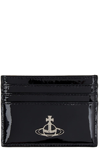 【Vivienne Westwood】ブラック Flat カードケース Vivienne Westwood: ブラック Flat カードケース | SSENSE 日本