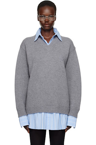 トップス 10s archive balenciaga Vneck knit grey トップス 10s archive balenciaga Vneck knit grey BALENCIAGA