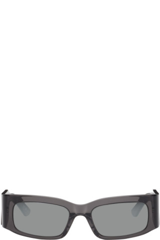 Balenciaga: ブラック スクエアサングラス | SSENSE 日本 Balenciaga: ブラック スクエアサングラス | SSENSE 日本