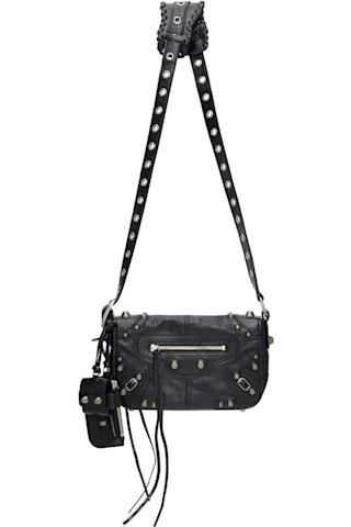 【BALENCIAGA】ブラック XS Le Cagole バッグ Balenciaga: Black XS 'Le Cagole' Bag | SSENSE