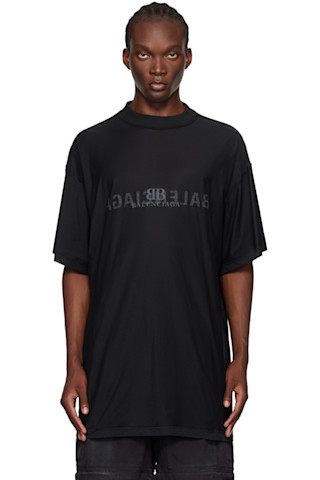 Balenciaga: ブラック Inside Out Tシャツ | SSENSE 日本 Balenciaga: ブラック Inside Out Tシャツ | SSENSE 日本