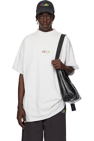 上品 バレンシアガ×eBay Tシャツ カラフルロゴ オーバーサイズ 242342M213053_1.jpg