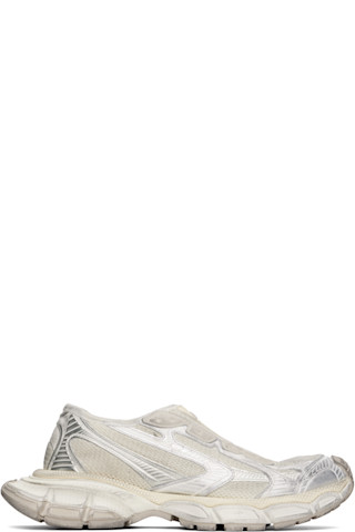 Balenciaga オフホワイト＆シルバー 3XL スリッポンスニーカー Balenciaga オフホワイト＆シルバー 3XL スリッポンスニーカー