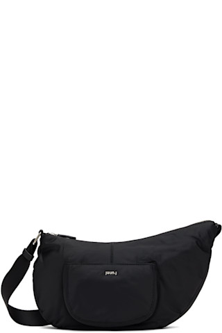 【関税込み】Juun.J ブラック Nylon Pocket バッグ Black Nylon Bag by Juun.J on Sale