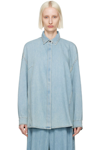 送料関税込【Dries Van Noten】デニムシャツドレス 242358F109000_1.jpg