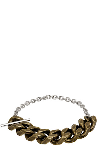 Dries van noten / レイヤード カーブチェーン ブレスレット Dries van noten / レイヤード カーブチェーン ブレスレット