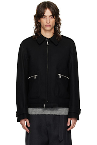 Dries Van Notenのブラック ウール ジャケットがセール中 Dries Van Notenのブラック ウール ジャケットがセール中