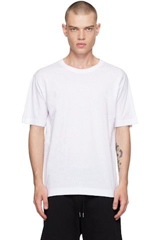 Tシャツ・カットソー DRIES VAN NOTEN Men T Shirts 211141603975 Grey White Regular Cotton T-Shirt by Dries Van Noten on Sale