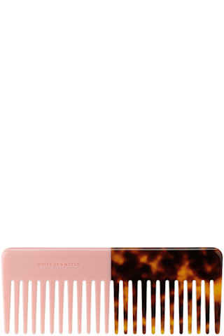 Pink & Brown Resin Comb by Dries Van Noten | SSENSE