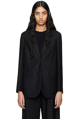 The Row: ブラック Dustina テーラードジャケット | SSENSE 日本